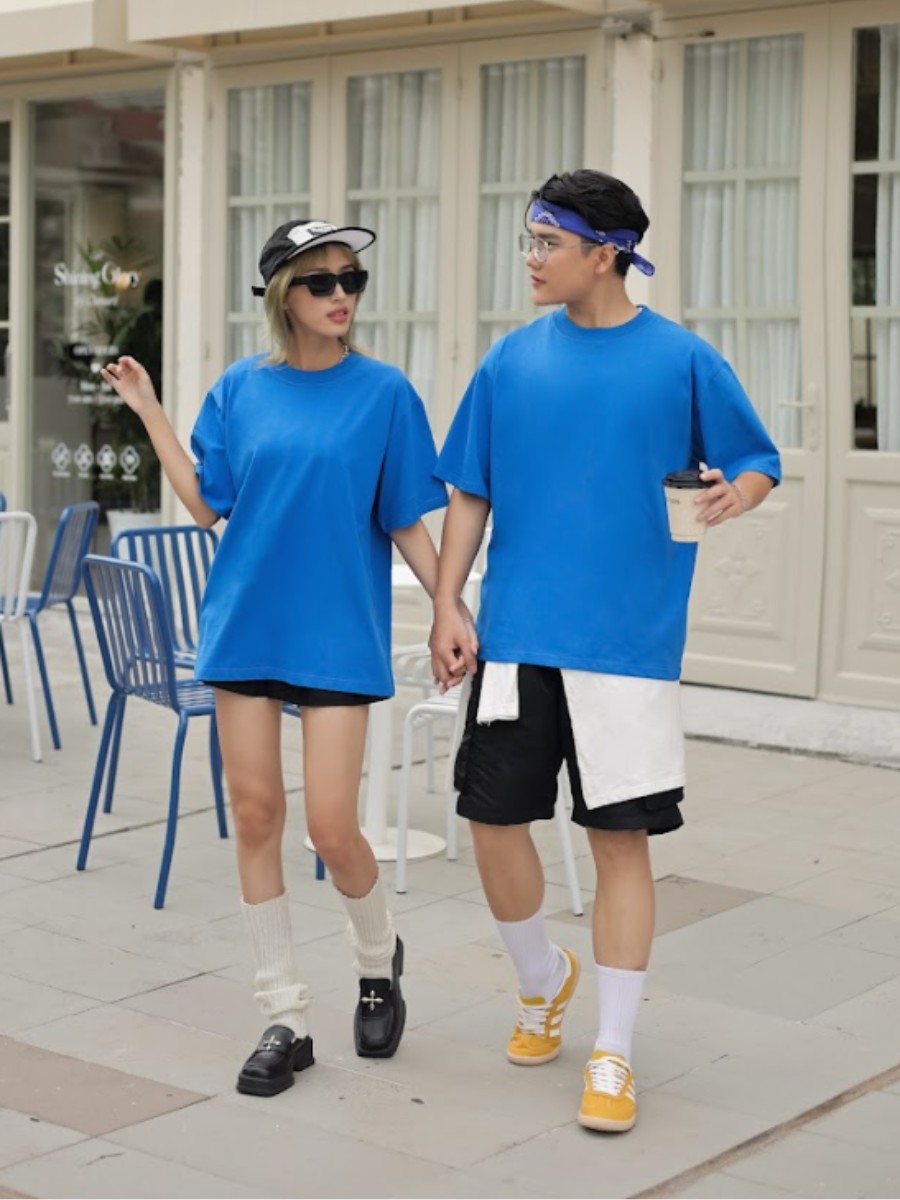Áo thun Blue T-shirt - Ảnh 2